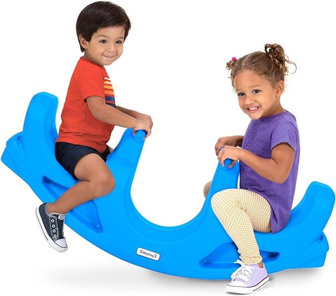 Simplay3 Rock and Roll Teeter Totter Seesaw - Rocking Fun for Two Toddlers or Kids Ages 18 Months... | Amazon (US)