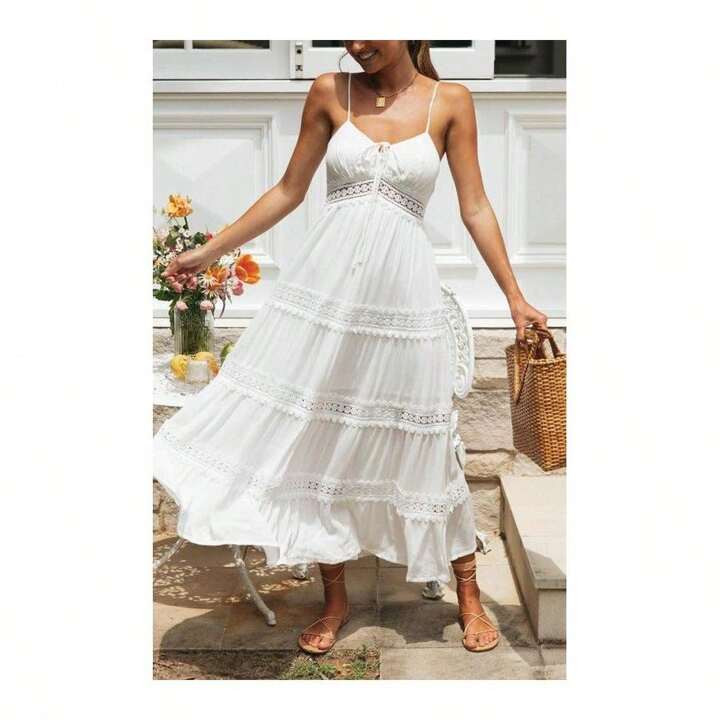 Spaghetti Straps Maxi Dress | SHEIN USA | SHEIN