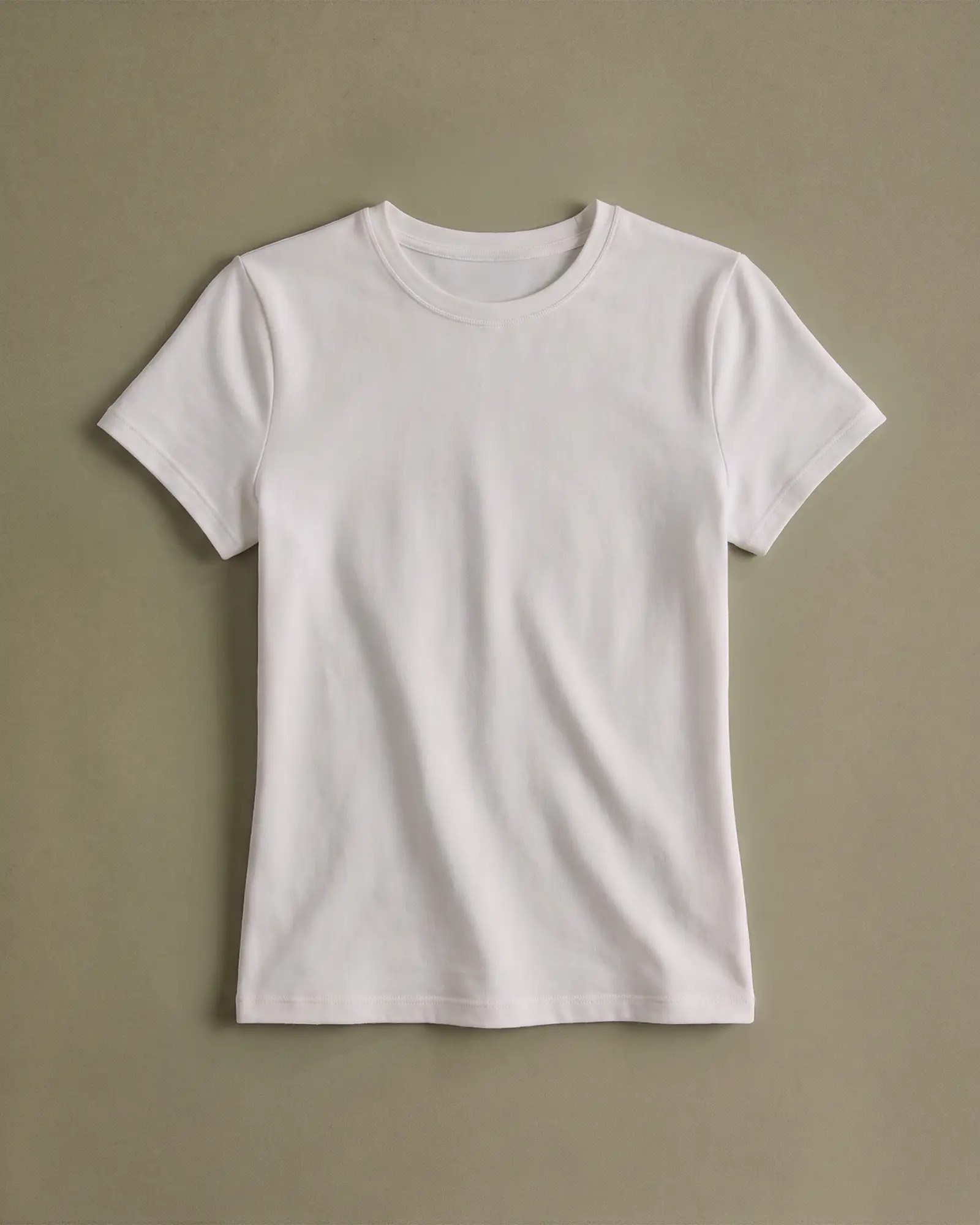 Stretch Cotton Jersey Cropped Fitted T Shirt | Quince