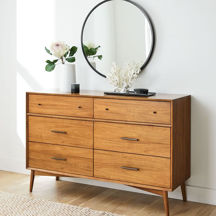 Mid-Century 6-Drawer Dresser (56") | West Elm (US)