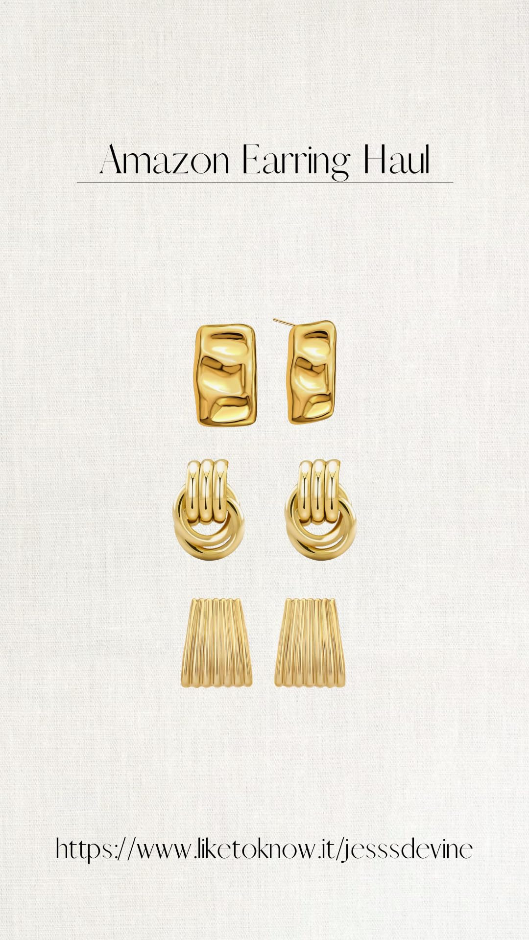 NIXMAX Chunky Small Knot Earrings Gold Silver Geometric Earrings for Women Dainty Gold and Silver... | Amazon (US)