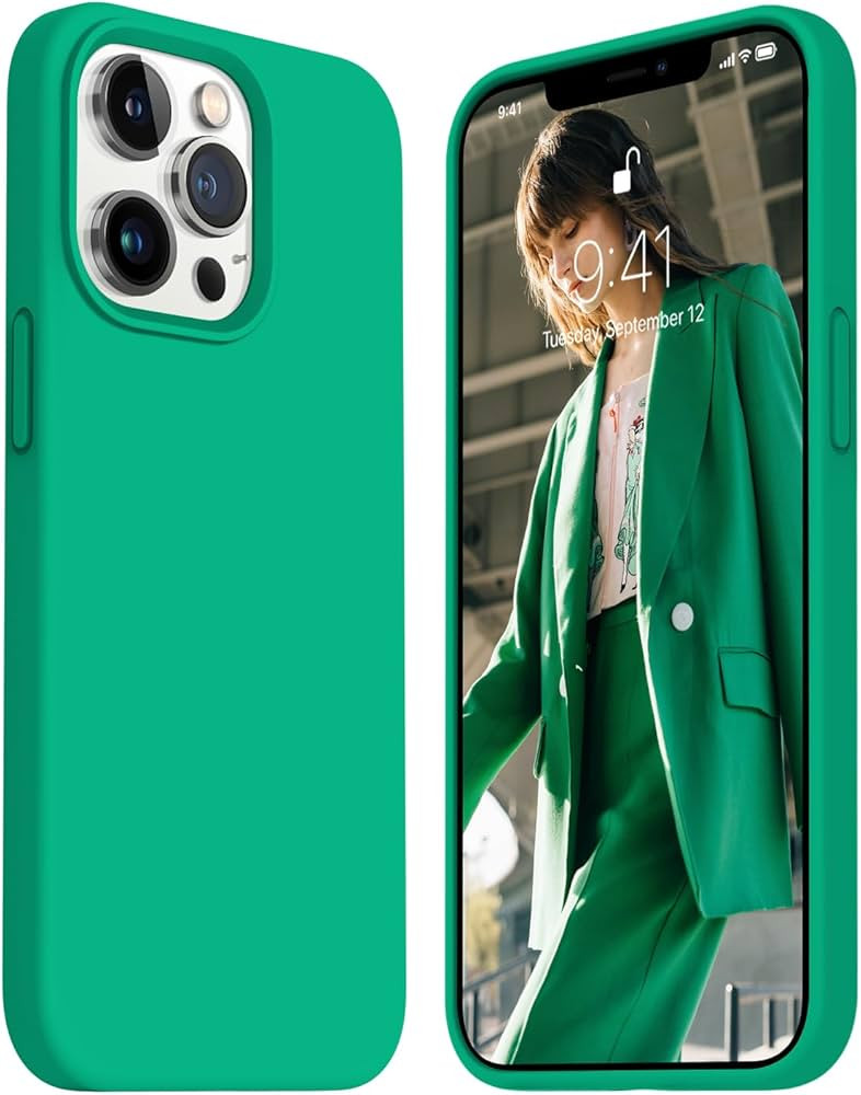 JELE Shockproof Designed for iPhone 13 Pro Case, Liquid Silicone Phone case with [Soft Anti-Scrat... | Amazon (US)