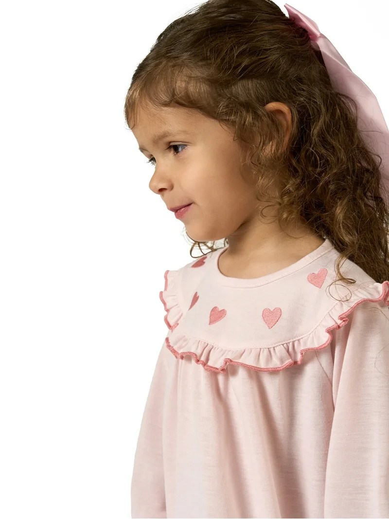 Modern Moments by Gerber Toddler Girl Valentine's Day Nightgown, Sizes 12M-5T | Walmart (US)