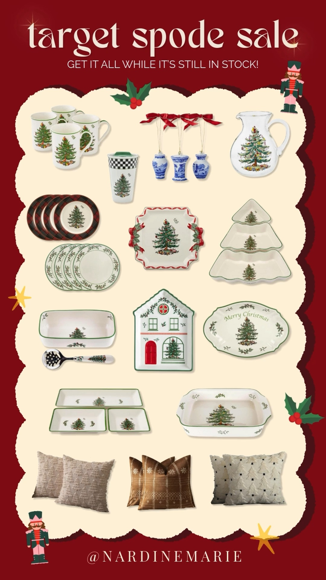 Spode At Target On Sale Is One Of Those Blink-And-You-Miss-It Finds 👀
These classic Spode pieces from Target are currently marked down & they sell out FAST every single time!!!!
If you’ve been eyeing Spode, this is your sign to grab it now before it sells out.

Shop it on my LTK now & don’t wait on this one 🤍✨

Spode dinnerware, Target Spode sale, classic tableware, holiday table decor, timeless kitchen finds, hosting essentials

#LTKHoliday #LTKGiftGuide #LTKFindsUnder50