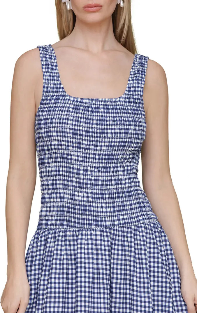 Smocked Sleeveless Fit & Flare Maxi Dress | Nordstrom Rack