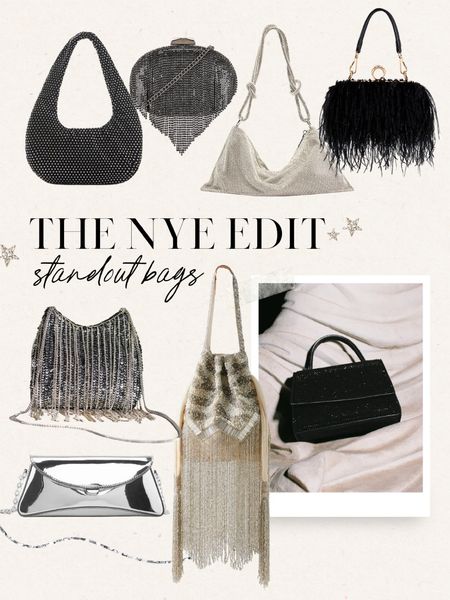 NYE Accessories 🪩 // NYE bag, NYE outfit, NYE party outfit, New Years Eve outfit idea, New Years Eve outfit, NYU party, NYE outfit, NYE look, sequin bag, feather bag

#LTKHoliday #LTKparties #LTKSeasonal