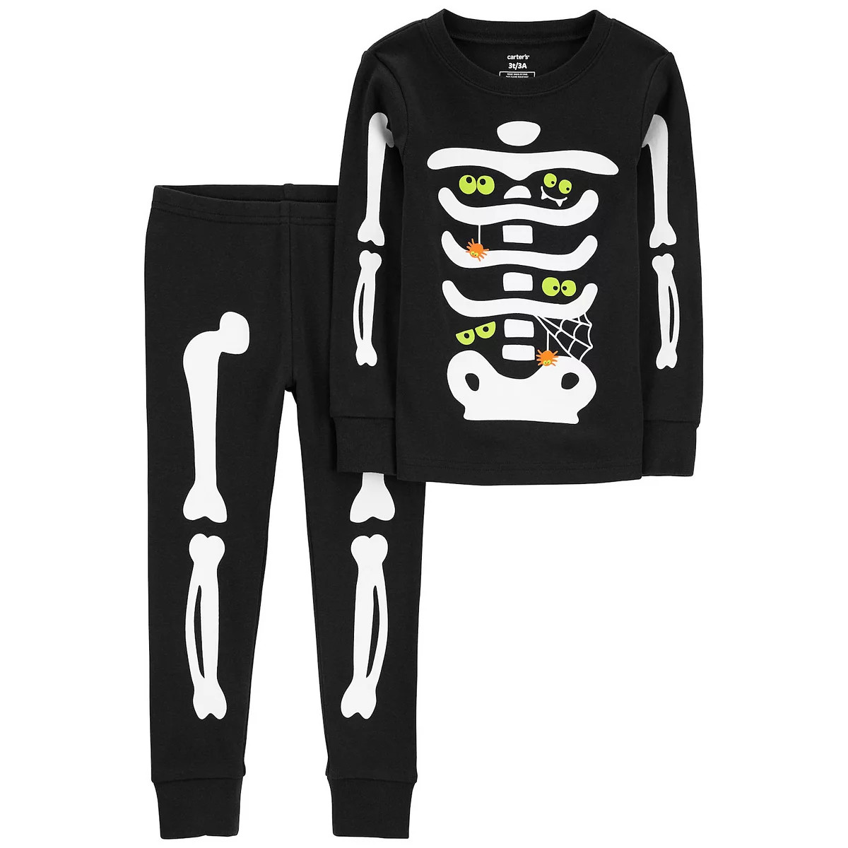 Toddler Carter's Skeleton Top & Bottoms Pajama Set | Kohl's