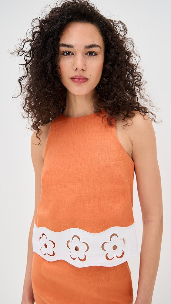 STAUD Mika Linen Top | Shopbop | Shopbop