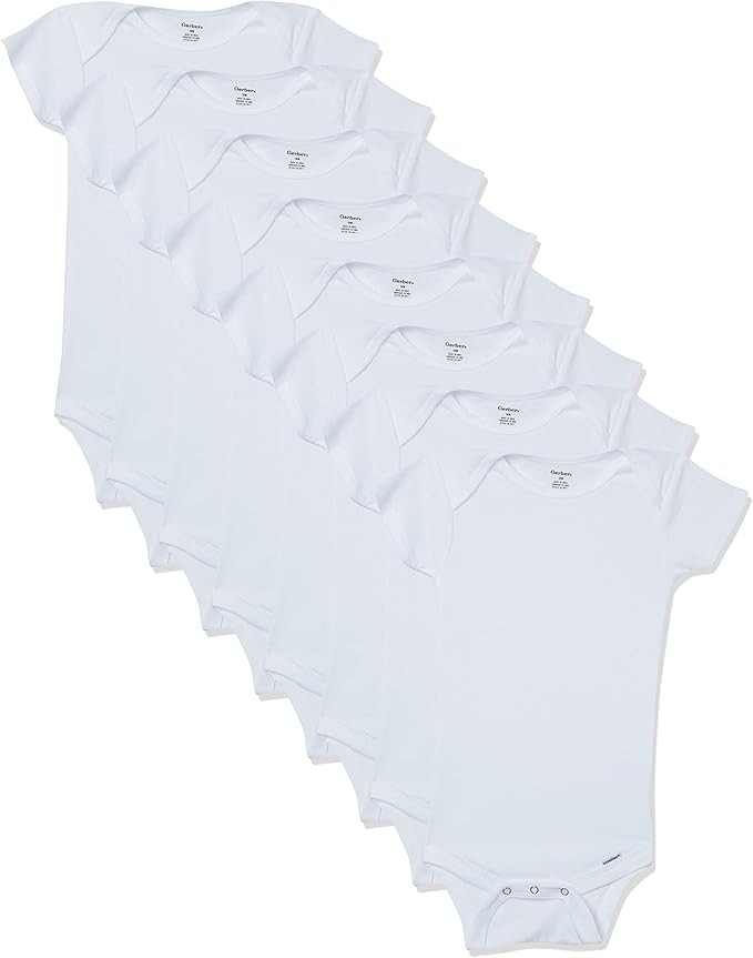 Gerber Baby 8-Pack Short Sleeve Onesie Bodysuits | Amazon (US)