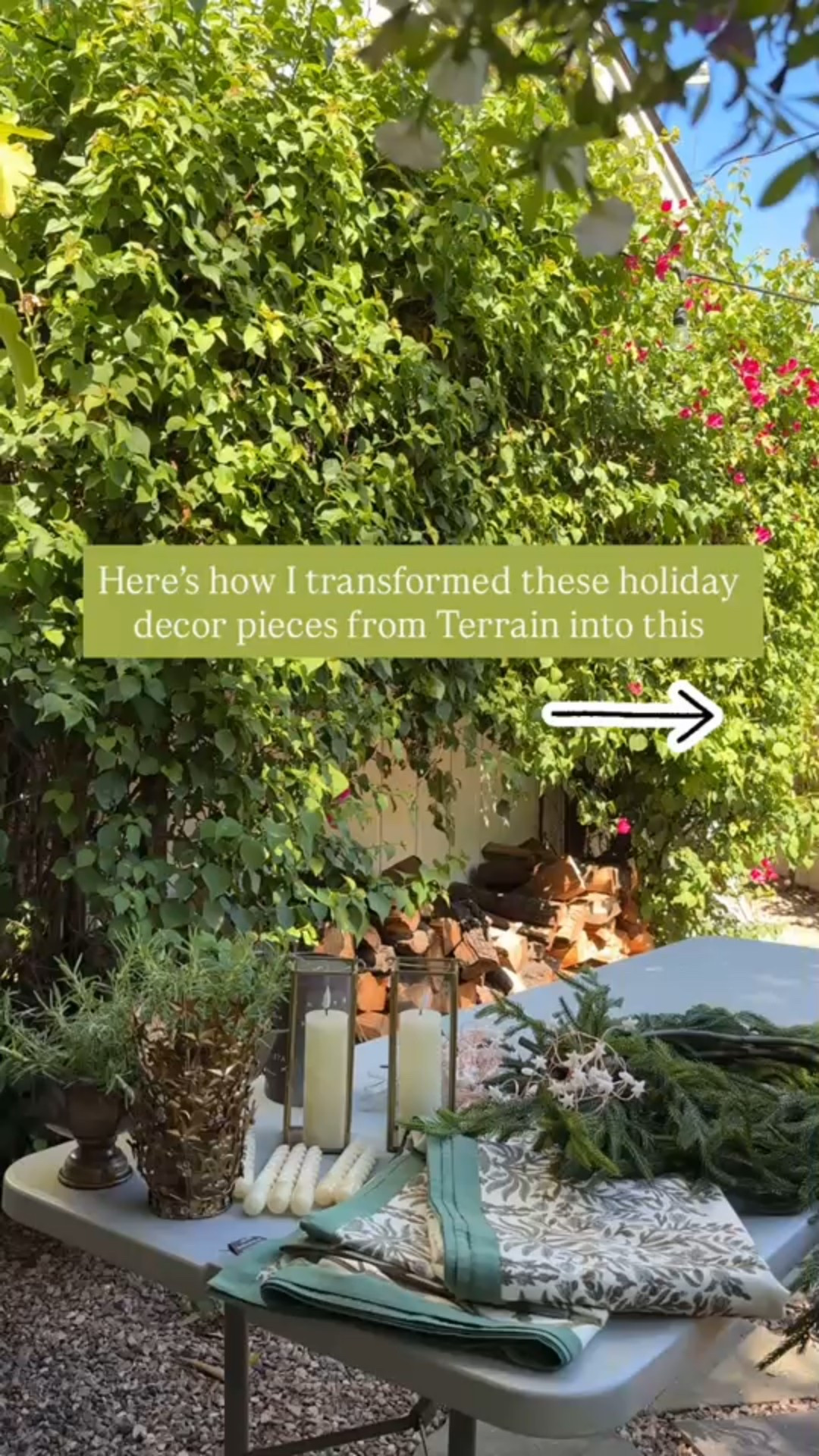 Come see how I transformed my beautiful Terrain holiday decor pieces! #gifted 

#LTKHome