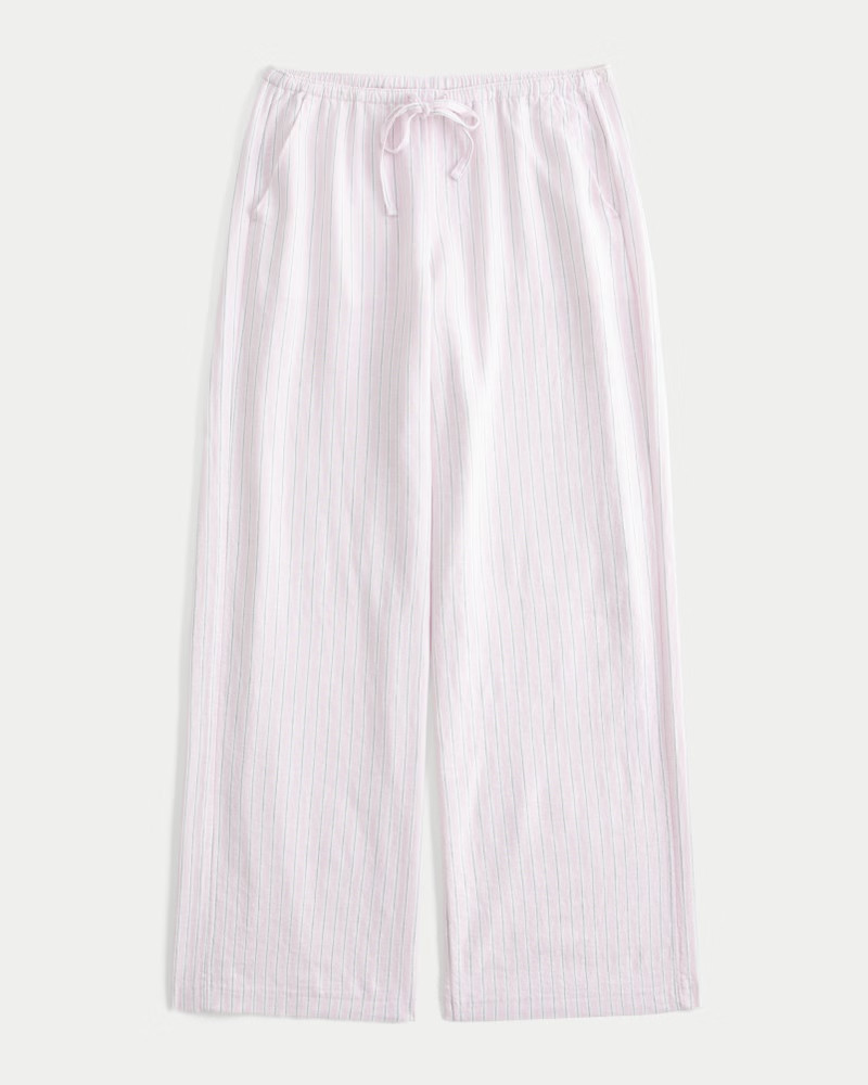 Women's Linen-Blend Pull-On Baggy Pants from Hollister | Hollister (US)