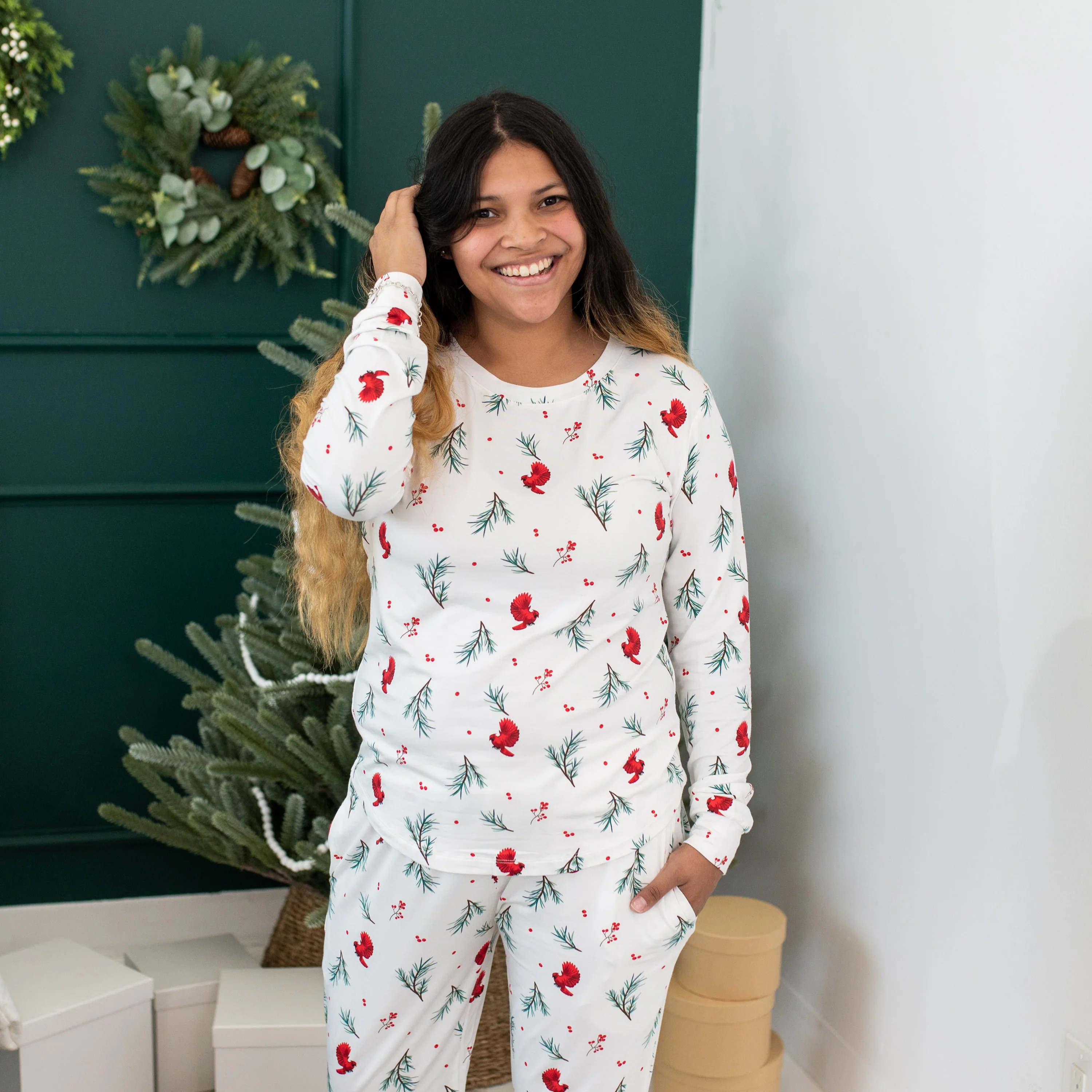 Women's Jogger Pajama Set in Winterberry | Kyte BABY