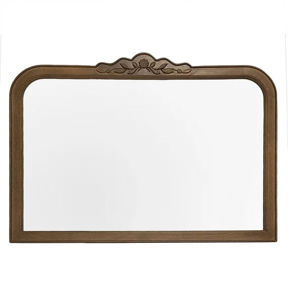 My Texas House Ornate Floral Carved Wood Framed Mirror 38x28 | Walmart (US)