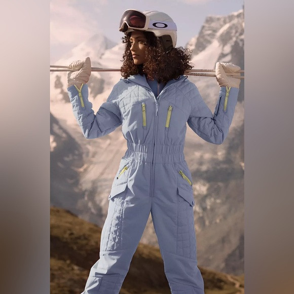 Free People Movement All Prepped Ski Suit Snowsuit Full Moon Blue | Poshmark