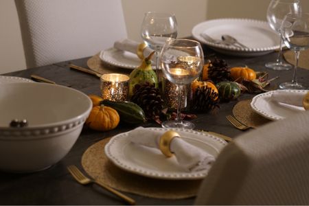 Fall dining table setting inspiration for Halloween and Thanksgiving dinner parties. #fall #falldecor #tablescape #table #tablesetting #home 



#LTKSeasonal #LTKhome #LTKHalloween