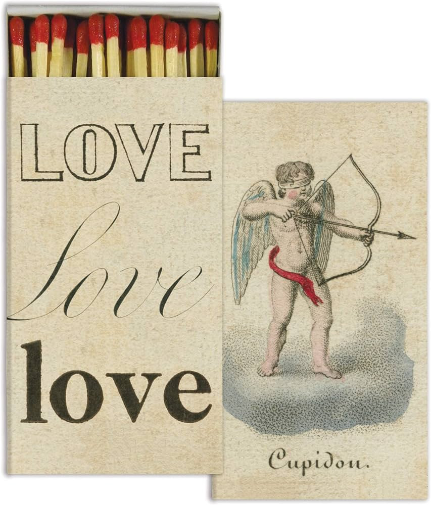 HomArt Retro Decorative Cupid and Love Match Box with Wooden Matches | Amazon (US)