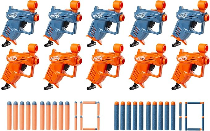 NERF Elite Ace SD-1 Party Pack, 10 Blasters, 20 Darts, Kids Party Favors, Perfect Easter Basket S... | Amazon (US)