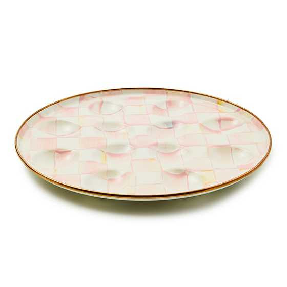 Rosy Check Egg Plate | MacKenzie-Childs