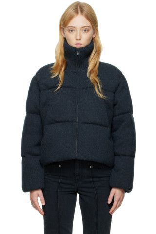 Gray Oversized Down Jacket | SSENSE
