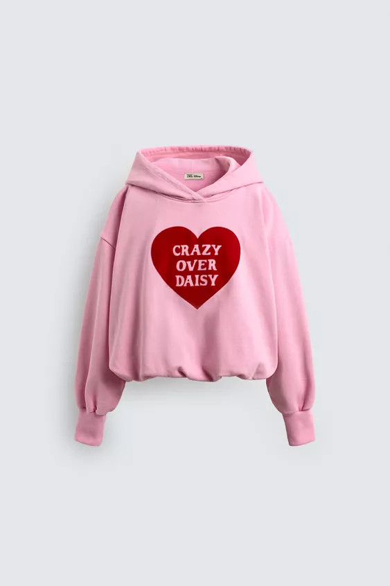 AGES 2-6 / HARRY LAMBERT FOR ZARA X DISNEY HOODIE WITH SLOGAN | Zara UK