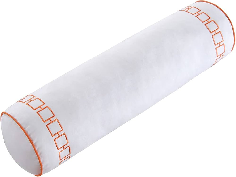 C&F Home Cora Neckroll Embroidered Throw Pillow Neckroll Coral | Amazon (US)