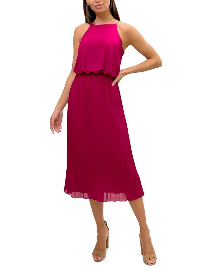 Sam Edelman Pleated Midi Dress & Reviews - Dresses - Women - Macy's | Macys (US)