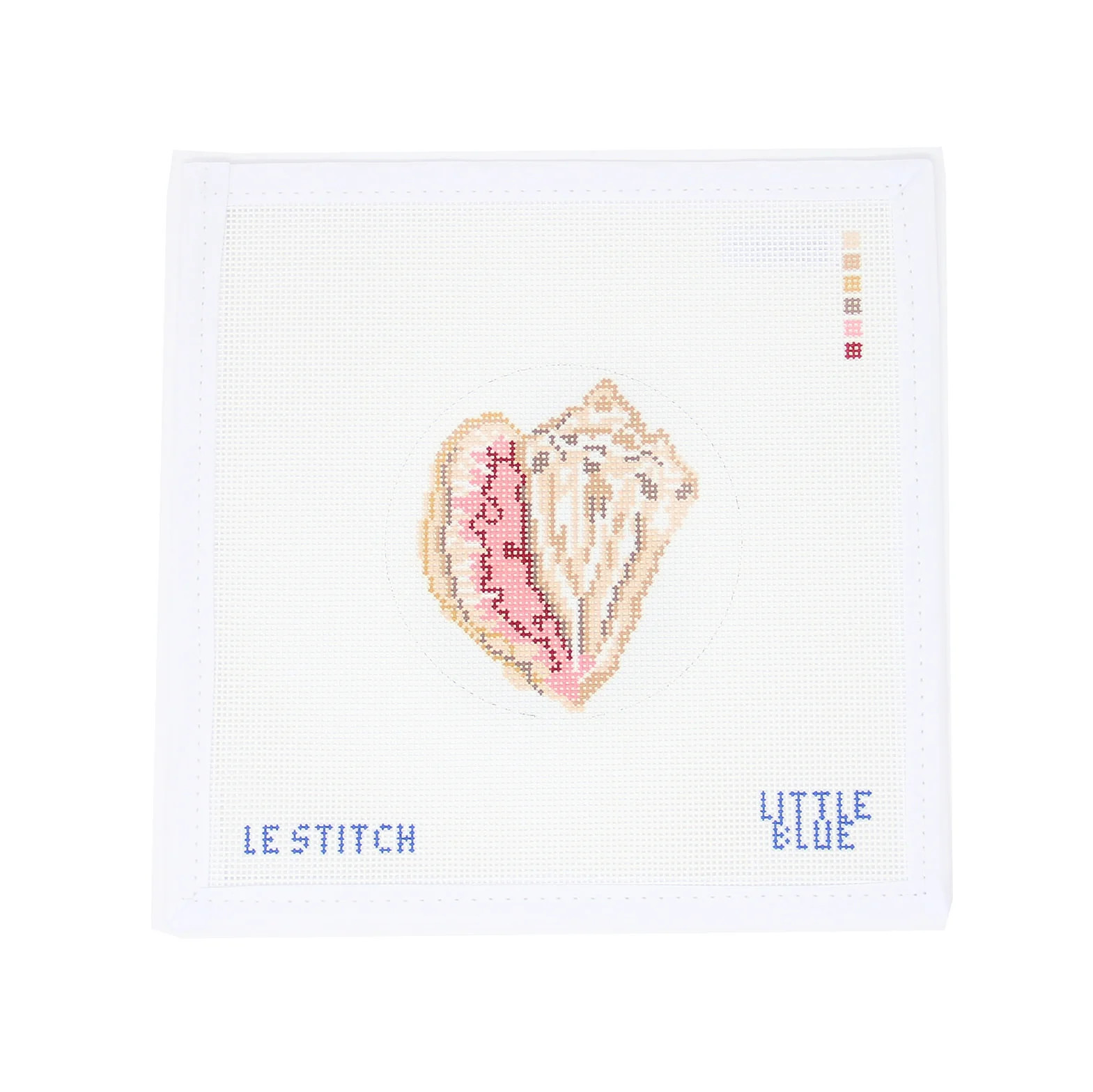 Conch Round | Greystone Needlepoint