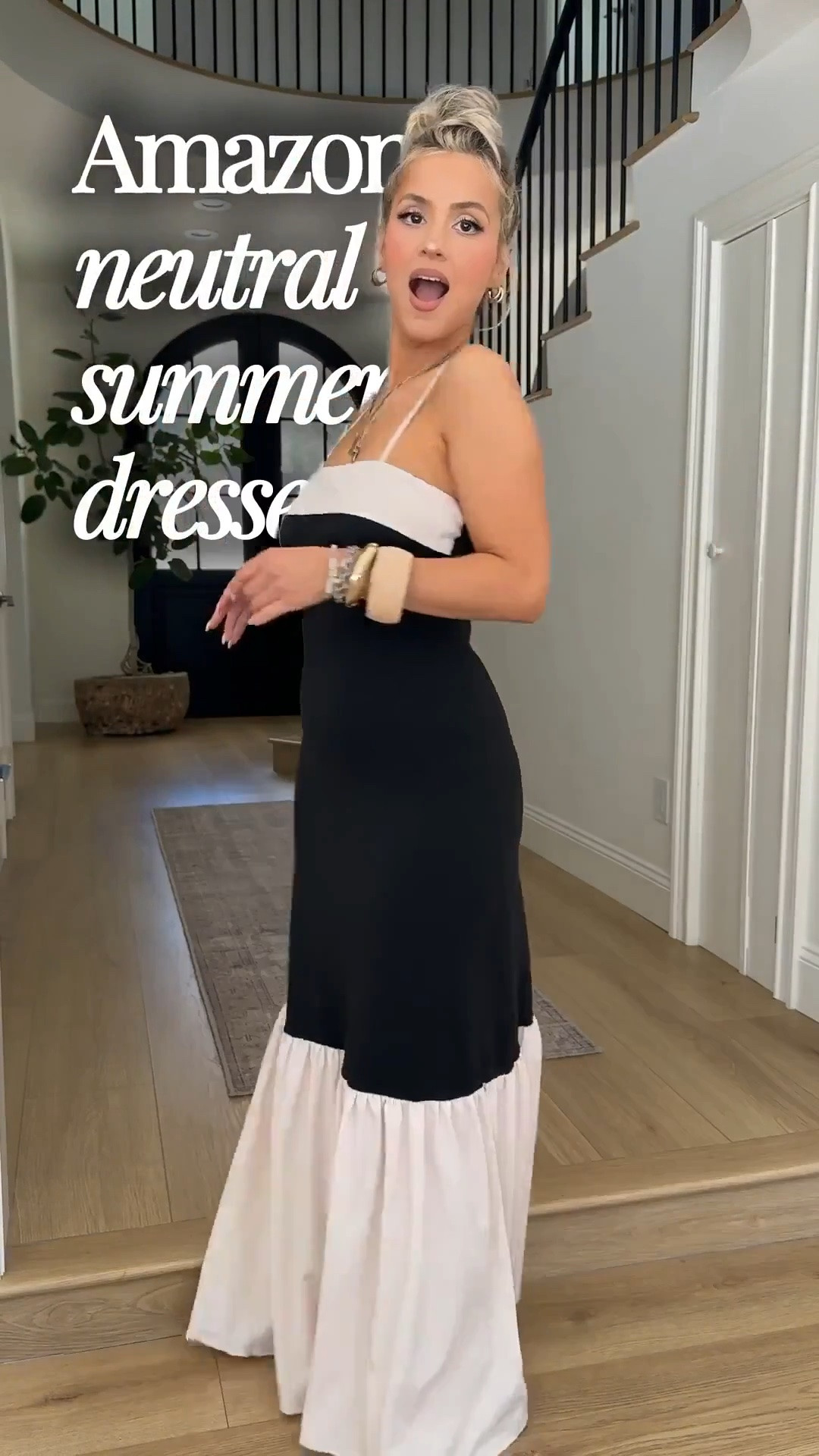 Amazon neutral summer dresses 🖤💫 wearing small in everything!

#LTKootd #LTKgrwm #LTKU