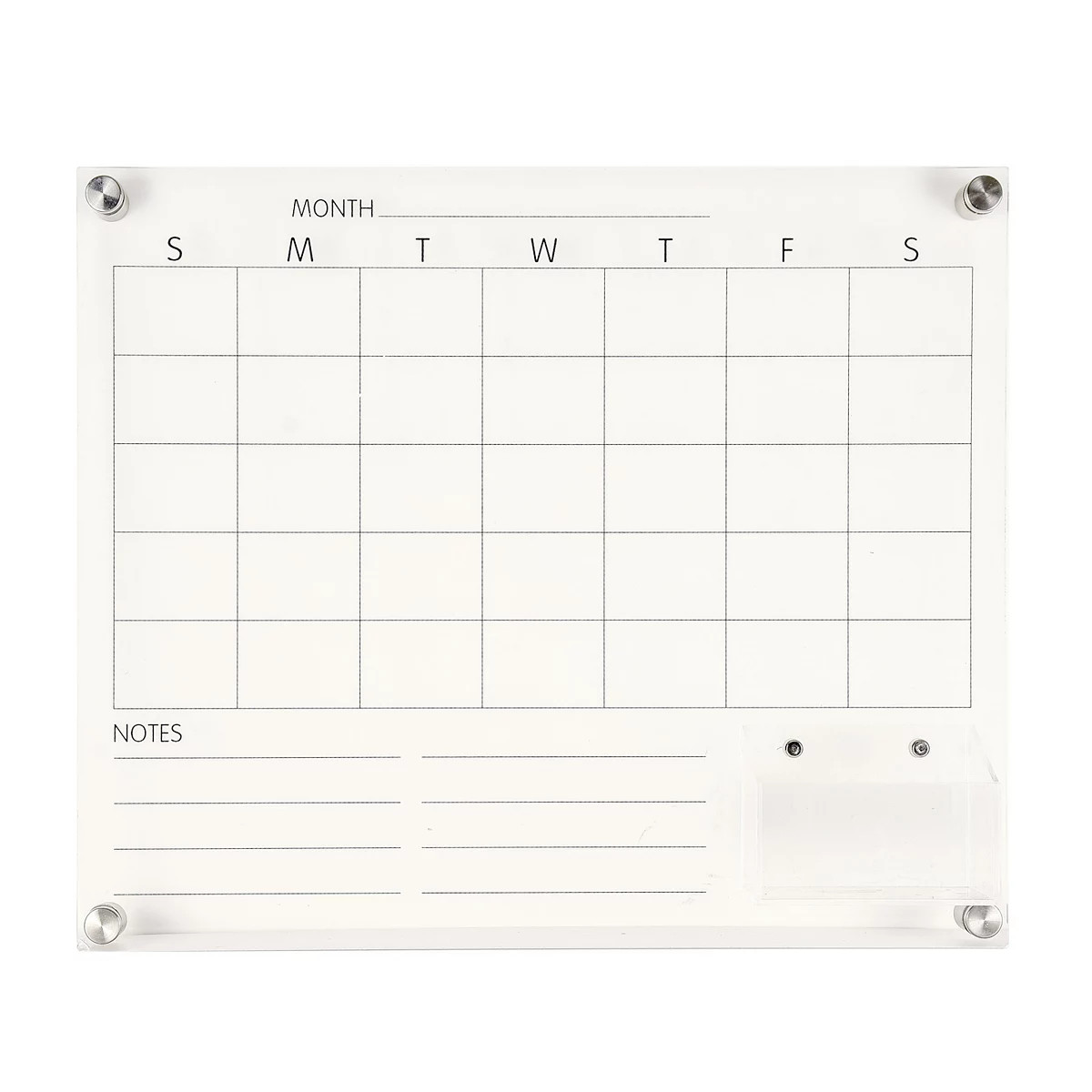 Sonoma Goods For Life® Acrylic Month Calendar with Small Shelf | Kohl's