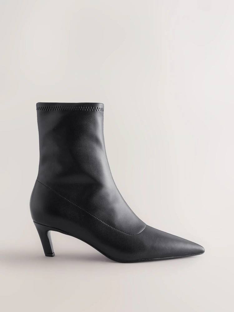 Buy Black Forever Comfort® Pointed Toe Sock Boots from Next Ireland | Next EU