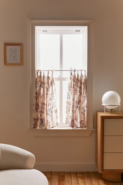 Printed Café Curtain - Set Of 2 | Urban Outfitters (US and RoW)