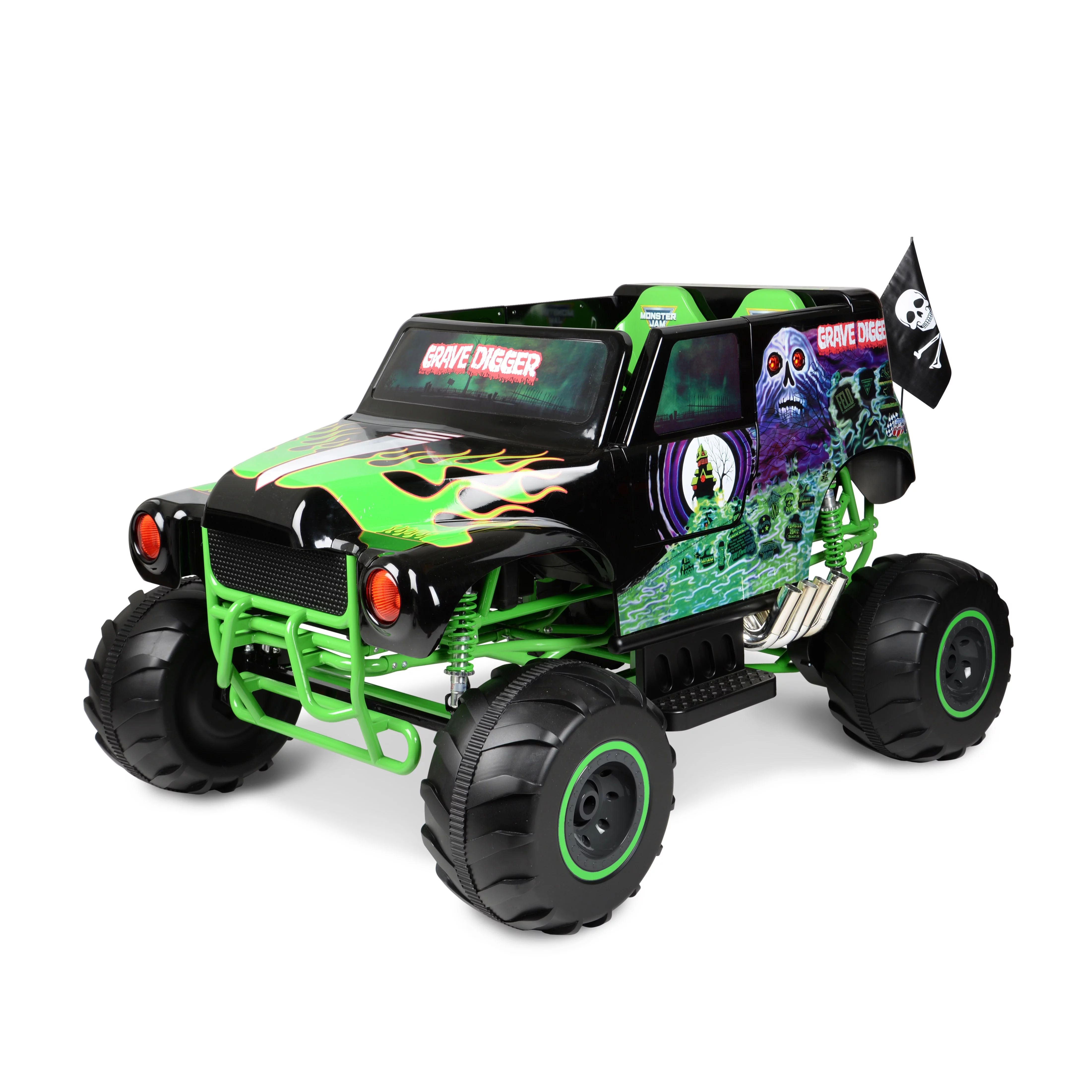 Monster Jam Grave Digger, 24V Battery Ride On, Ages 3+, 5MPH Max Speed, 40 Min. Ride Time | Walmart (US)