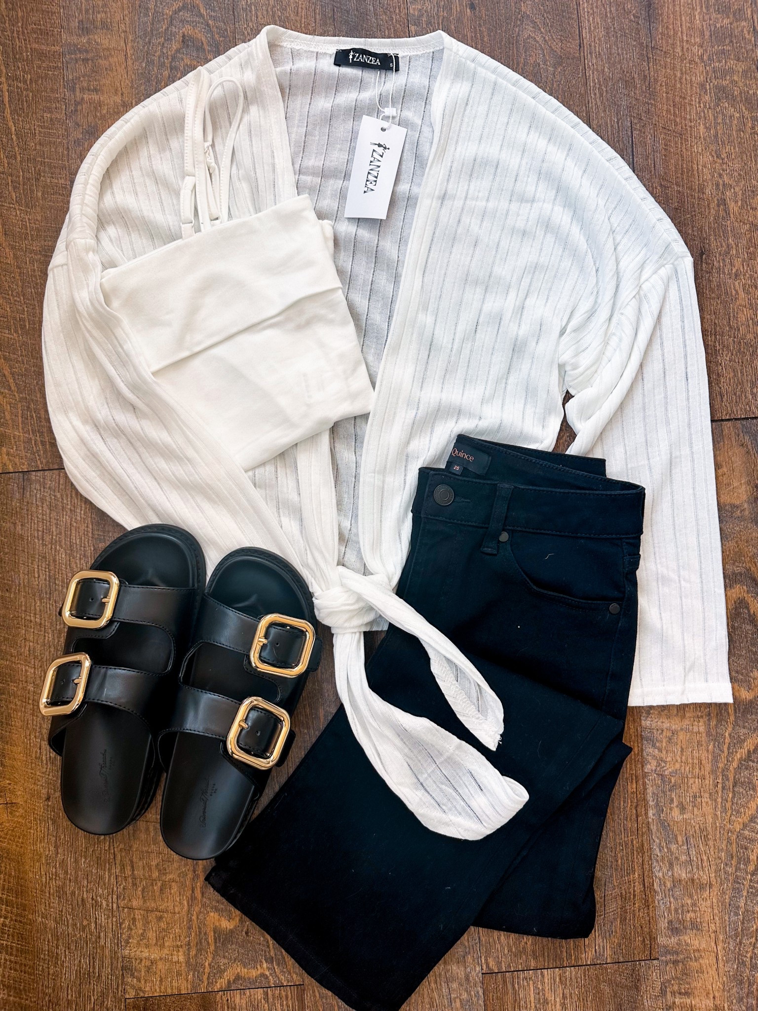 Amazon basic wardrobe pieces! 
Wearing small in all! 
Wearing tts black jeans, shorter option.
Sandals tts 

White tank: XPNJ3JMD 20% off code
Chambray top: MXXN5LEL
Cardigan: WK93V5KV 20% off 

#LTKFindsUnder100 #LTKStyleTip #LTKFindsUnder50
