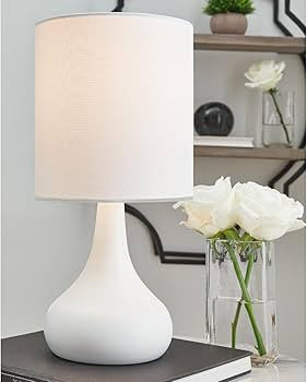 Signature Design by Ashley Camdale Modern Metal Table Lamp, White | Amazon (CA)