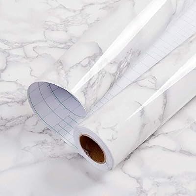 Amazon.com: practicalWs 11.8" x78.7"Marble Paper Granite Gray/White Roll Kitchen countertop Cabin... | Amazon (US)