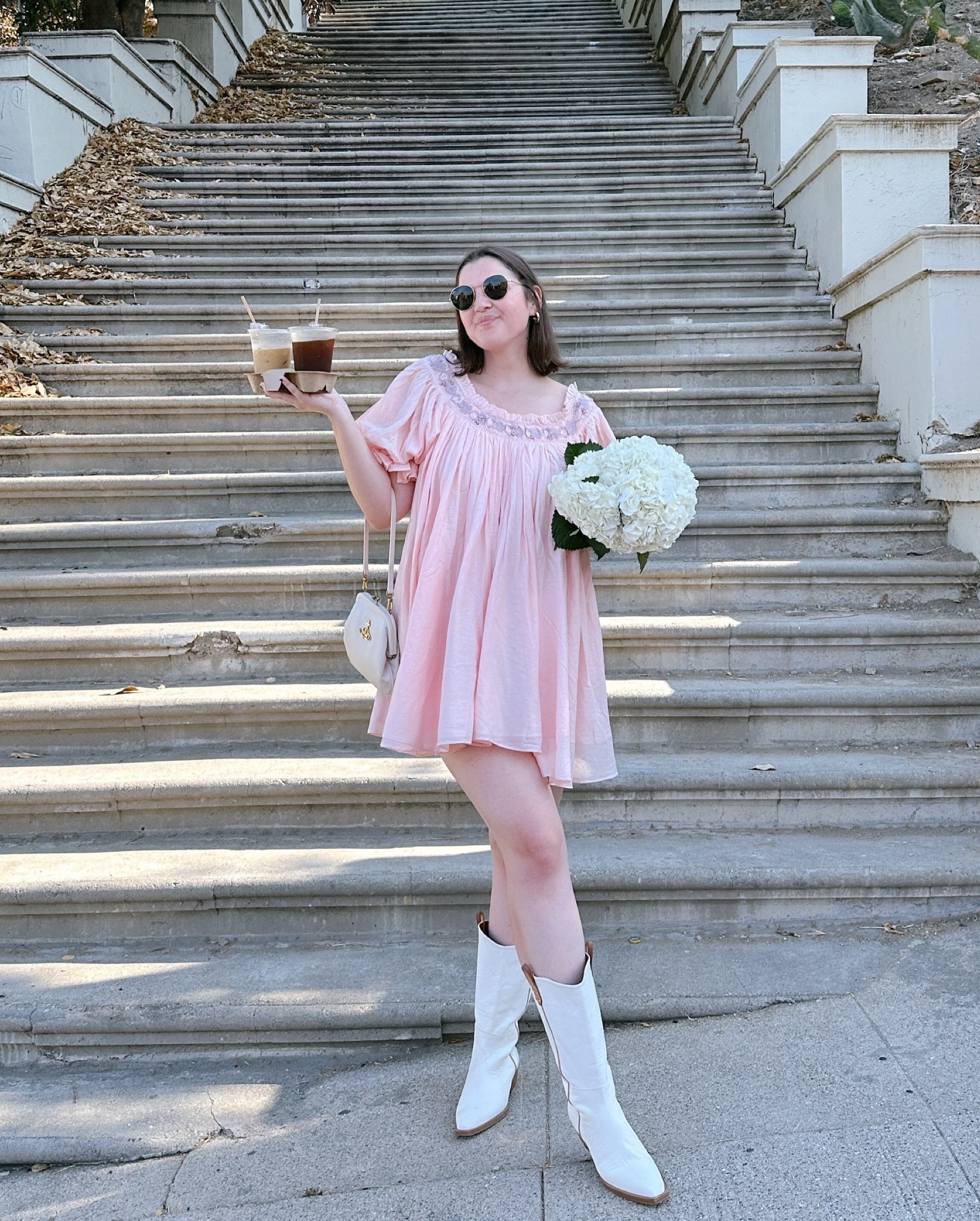 brittney mini dress in blush tularosa brittney mini dress in blush tularosa Floral Print Ruffled Mini Dress in  Blush