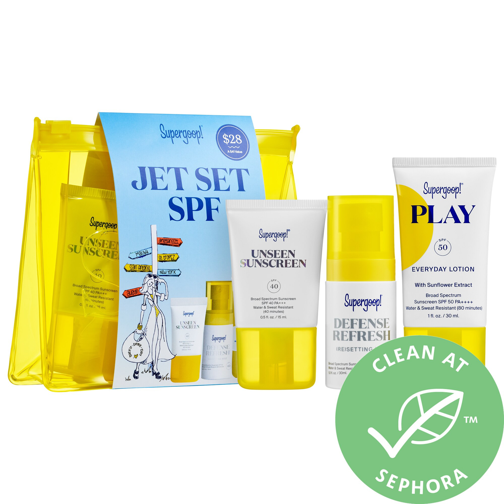 Supergoop! Jet Set SPF Travel Kit | Sephora (US)