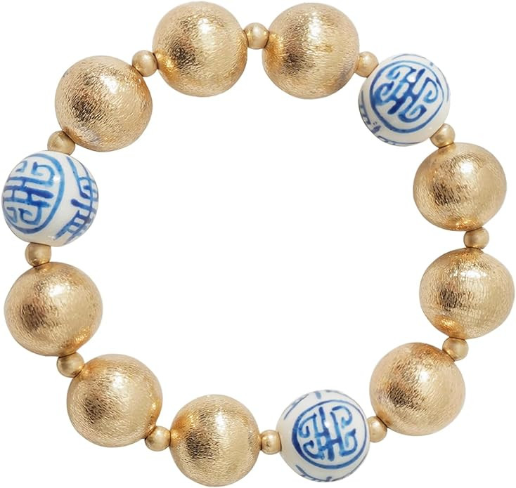 Sajidos Bamboo Tube Bangle Bracelets for Women Stacking Chunky Colorful Acrylic Beads Stretch Bra... | Amazon (US)