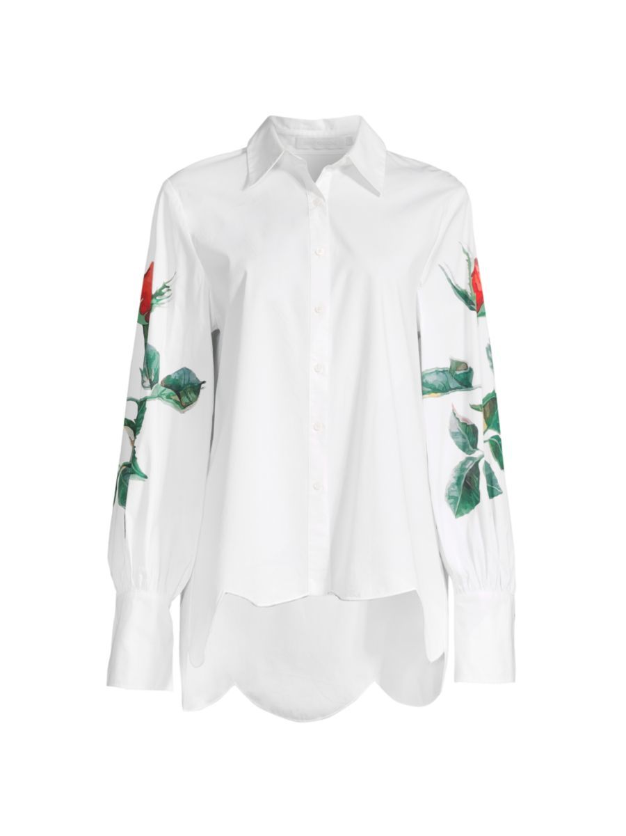 Flowers Poplin Shirt | Saks Fifth Avenue