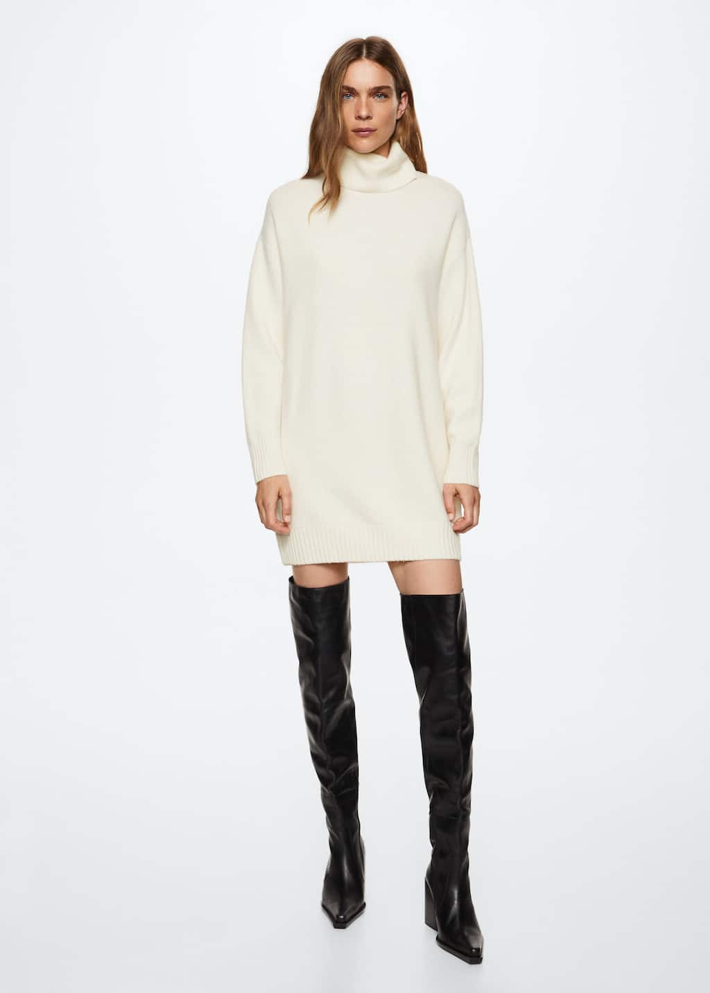 Robe col montant -  Femme | Mango France | MANGO (FR)