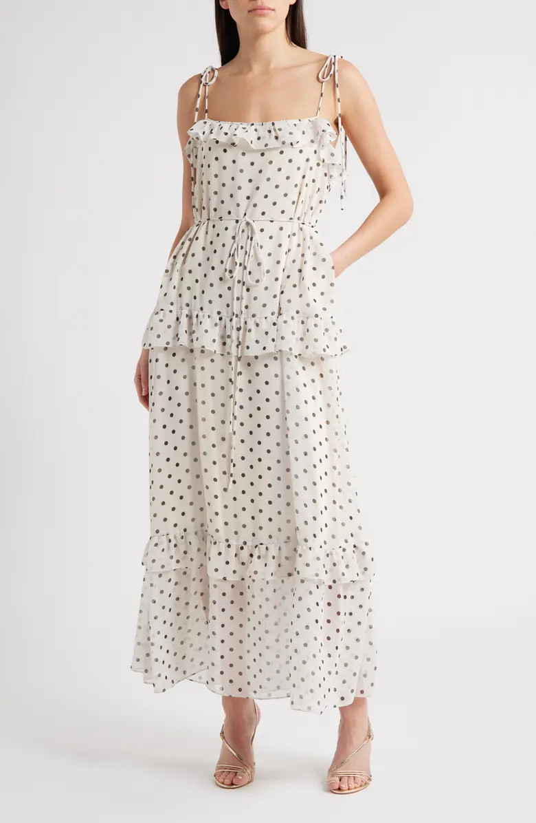 Polka Dot Tiered Maxi Dress | Nordstrom