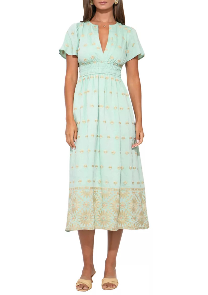 Women's Odessa Embroidery Midi Dress | Belk