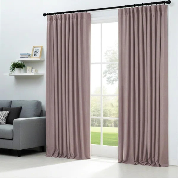 Birglinde Blackout Curtains Linen Textured 100% Blackout Drapes for Bedroom Living Room Curtains ... | Wayfair North America