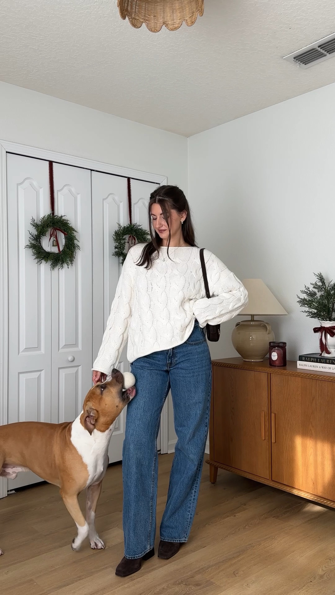 Fall ootd! Abercrombie code: CYBERAF 

Wearing 25 long jeans, medium sweater, and boots fit tts 

#LTKHoliday #LTKootd #LTKCyberWeek