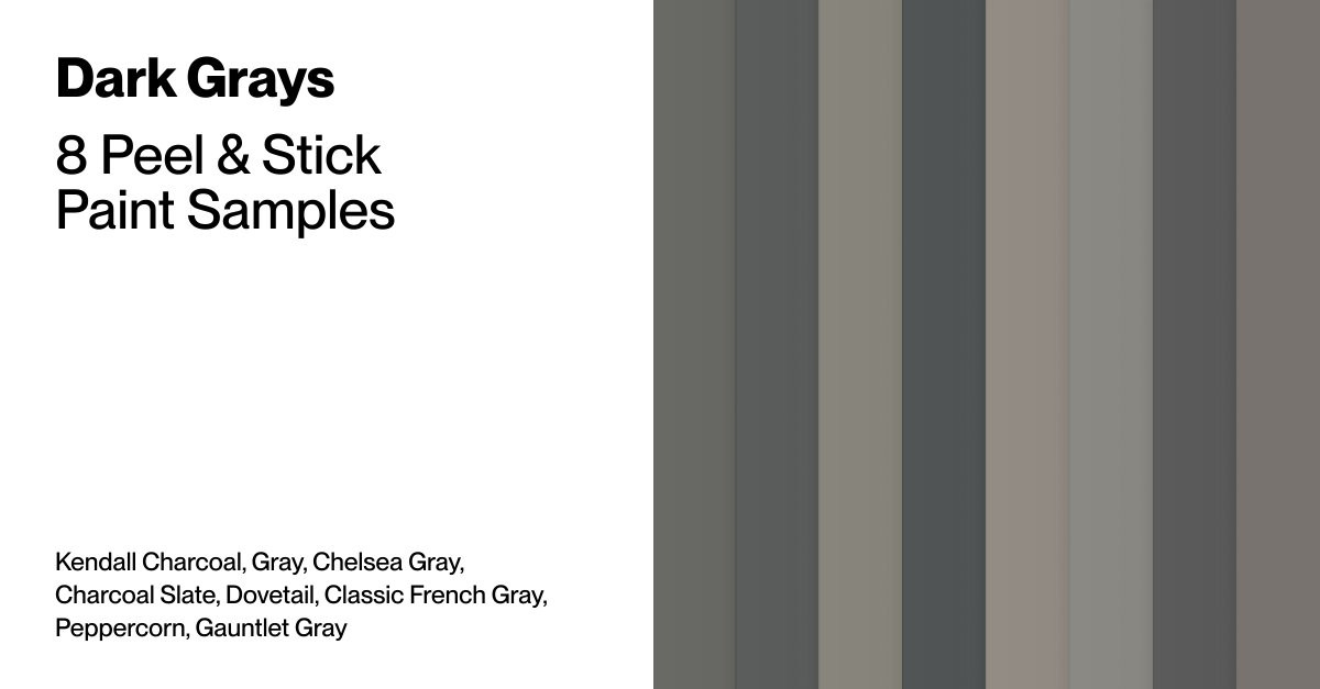 Dark Grays Paint Samples | Samplize