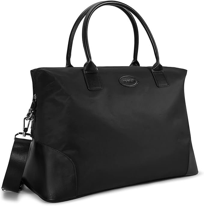 ECOSUSI Duffle Bag Weekender Bag Nylon Overnight Bag Travel Tote Carry On Bag with Trolley Sleeve... | Amazon (US)