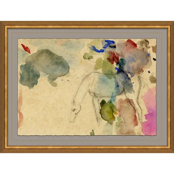 French Watercolor Study Of Horse by Soicher Marin | Wayfair North America