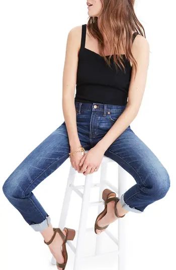 Women's Madewell Slim Boyfriend Jeans, Size 24 - Blue | Nordstrom