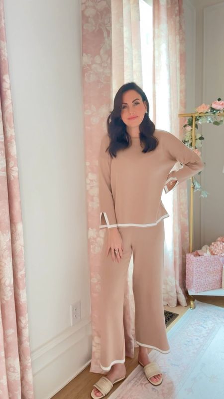 Calling all my Amazon fashion loving ladies! Found this cozy, chic set recently and wore it for a day of appointments and getting little tasks done around the house. The style and neutral color palette made me feel put together while the fit kept me comfy-casual. Plus the weight of it is perfect for the Spring season bc it’s not super heavy or thick. Ordered my TTS fit. Would be a great travel outfit too  

Amazon fashion // spring set // spring fashion // travel outfit 

#LTKtravel #LTKfindsunder100 #LTKfindsunder50