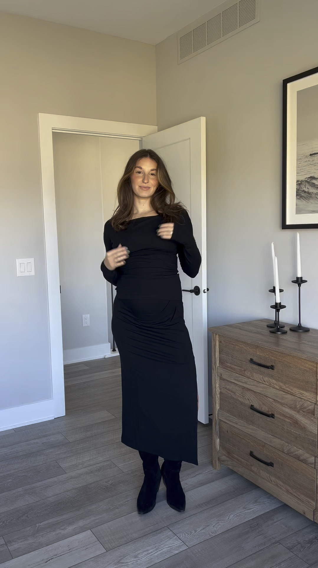 getting dressed up 27 weeks pregnant with commense … I love how their pieces are pregnancy friendly and perfect closet pieces postpartum. Use code: emilyanderberg_12 for 12% off for each order.

#LTKStyleTip #LTKBump #LTKHoliday